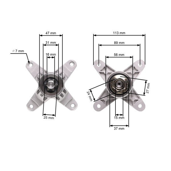 Trzpień tnący do maszyn stoczniowych MTD Bolens Gutbrod (OEM 618-0138 618-0138A 618-0412 918-0138 918-0138A 918-0142 918-0142C)