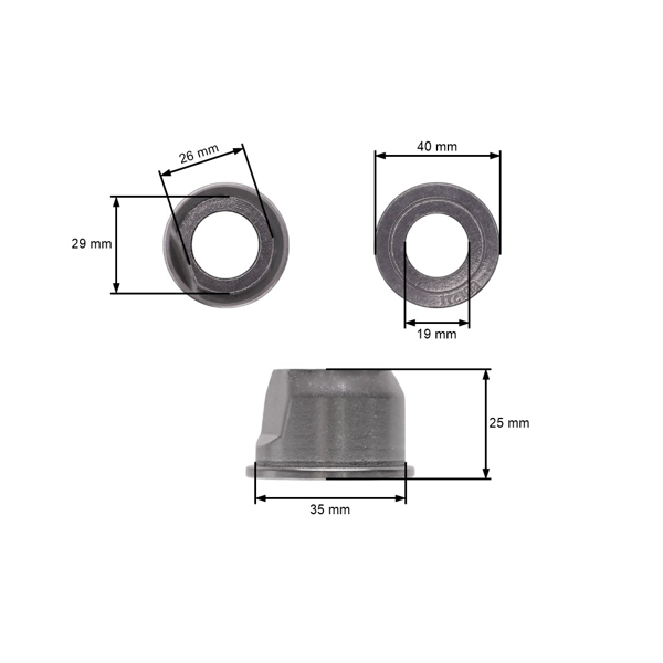 Tuleja koła do ciągnika ogrodowego Husqvarna Jonsered Partner McCulloch Craftsman Poulan (OEM 532009040 532124959)