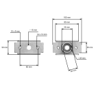 Uchwyt noża koszącego do chińskich pił łańcuchowych i kosiarek hobbystycznych Castorana Hortmasz Daye (OEM 26300113301 DYM1768-84)