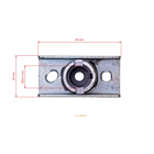 Uchwyt noża koszącego do chińskich pił łańcuchowych i kosiarek z marketów hobbystycznych Faworyt NAC Urus Lider GYK46 GYK51