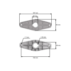 Uchwyt noża koszącego do ciągników ogrodowych AL-KO Alko T13-82HD T13-85SD T14-102SD T15-102 T16-102 T18-102 (OEM 514176 SL514176)