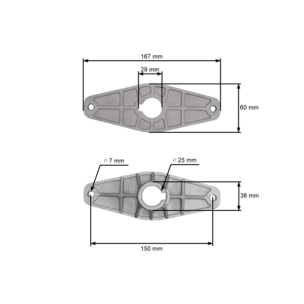 Uchwyt noża koszącego do ciągników ogrodowych AL-KO Alko T13-82HD T13-85SD T14-102SD T15-102 T16-102 T18-102 (OEM 514176 SL514176)