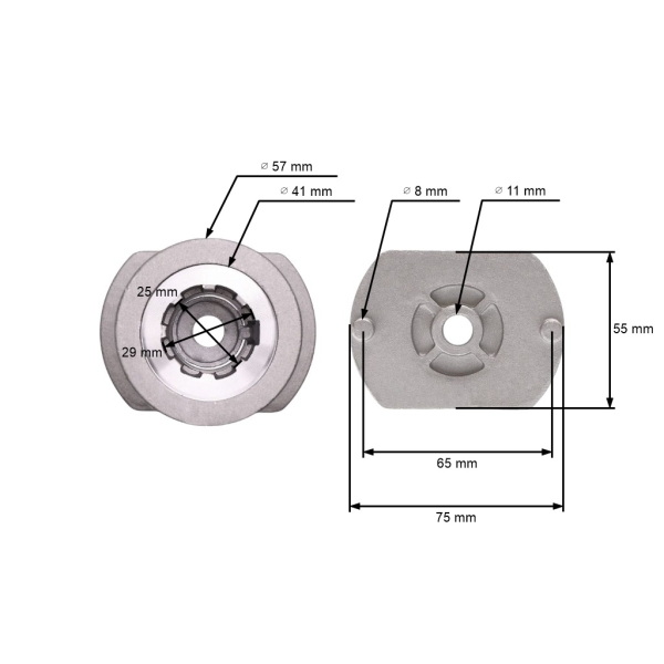 Uchwyt noża koszącego do kosiarek silnikowych Castel Garden Stiga (OEM 22465608/0)
