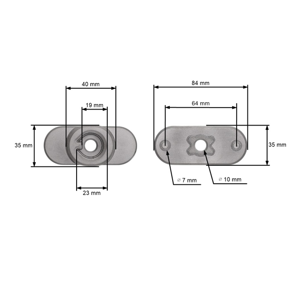Uchwyt noża koszącego MTD Gutbrod Yardman Bolens (OEM 748-0376C)