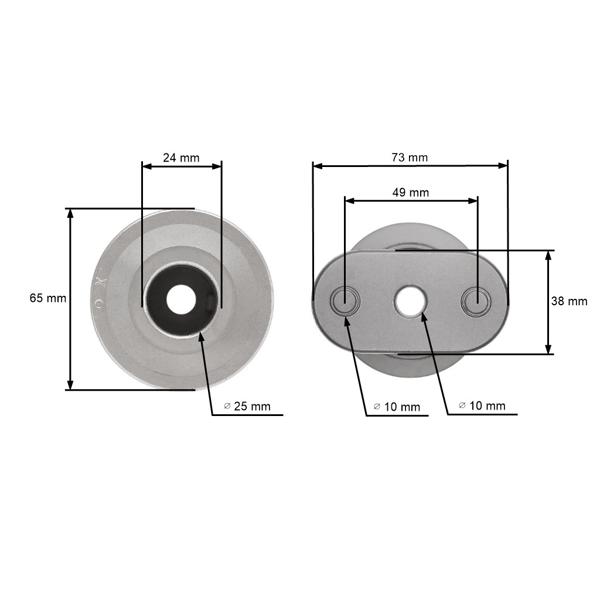 Uchwyt ostrza do koszenia dla Husqvarna Jonsered Partner McCulloch Craftsman Poulan (OEM 532432279 583478001 432279)
