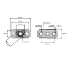 Uchwyt ostrza kosiarki do chińskich kosiarek silnikowych i kosiarek hobbystycznych Victus Molgo Sandri Garden Agroma