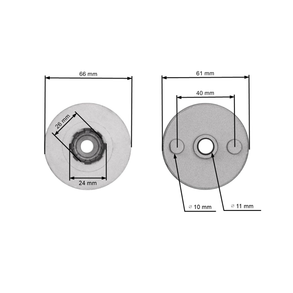 Uchwyt ostrza kosiarki do Husqvarna Jonsered Flymo Partner McCulloch MEP Marazini (OEM 581843101 531207848 10 2952 00 10 8313 00 10295200)