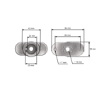 Uchwyt ostrza kosiarki do kosiarek MTD Cub Cadet Wolf Troy-Bilt EFCO OLEO-MAC Oleomac Kosiarki (OEM 748-04096)