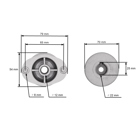 Uchwyt ostrza kosiarki serii Emak Efco OLEO-MAC Oleomac 53T MAX 53 MAX (OEM 703 90 652 70390652 748-0293 753-0343B)