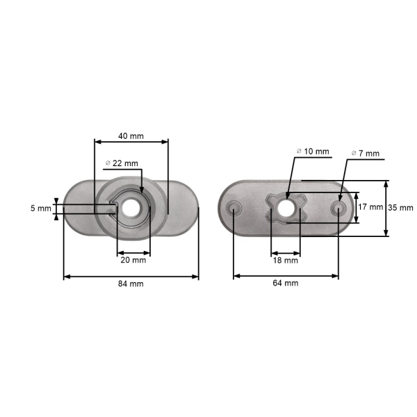 Uchwyt ostrza koszącego do pił łańcuchowych MTD Gutbrod Yardman Bolens (OEM 748-0377C)