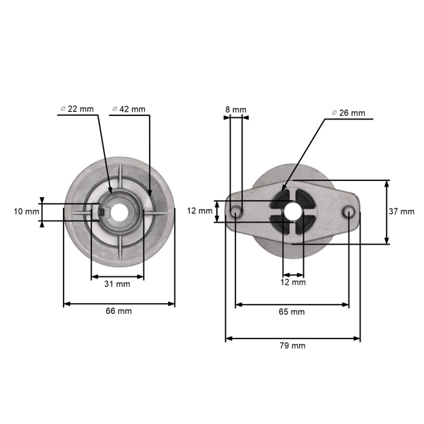 Uchwyt ostrza koszącego do pił łańcuchowych Stihl Viking (OEM 61187025001)