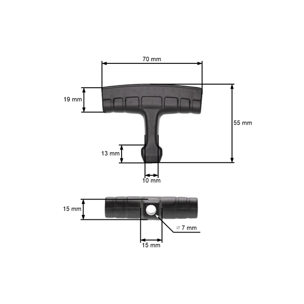 Uchwyt rozrusznika do pił łańcuchowych Husqvarna Jonsered McCulloch Partner Dmuchawy Kosiarki (OEM 503543901)