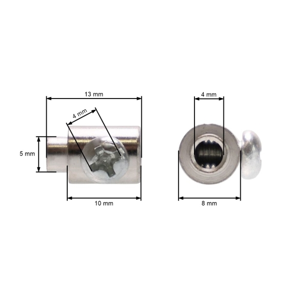 Uniwersalna końcówka kabla o długości 13 mm