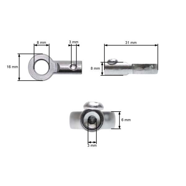 Uniwersalna końcówka kabla typu O