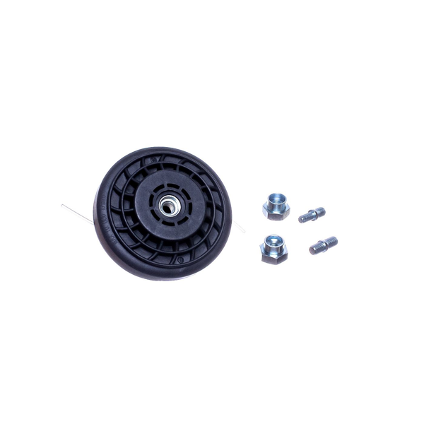 Uniwersalna półautomatyczna głowica żyłkowa o średnicy zewnętrznej 118 mm do kosy i podkaszarki z zestawem adapterów