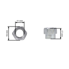 Uniwersalna półautomatyczna głowica żyłkowa o średnicy zewnętrznej 118 mm do kosy i podkaszarki z zestawem adapterów