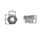 Uniwersalna półautomatyczna głowica żyłkowa o średnicy zewnętrznej 130 mm do wykaszarek i podkaszarki z zestawem adapterów