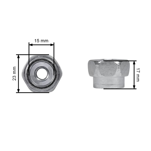 Uniwersalna półautomatyczna głowica żyłkowa o średnicy zewnętrznej 130 mm do wykaszarek i podkaszarki z zestawem adapterów