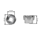 Uniwersalna półautomatyczna głowica żyłkowa o średnicy zewnętrznej 130 mm do wykaszarek i podkaszarki z zestawem adapterów