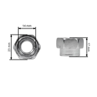 Uniwersalna półautomatyczna głowica żyłkowa o średnicy zewnętrznej 130 mm do wykaszarek i podkaszarki z zestawem adapterów