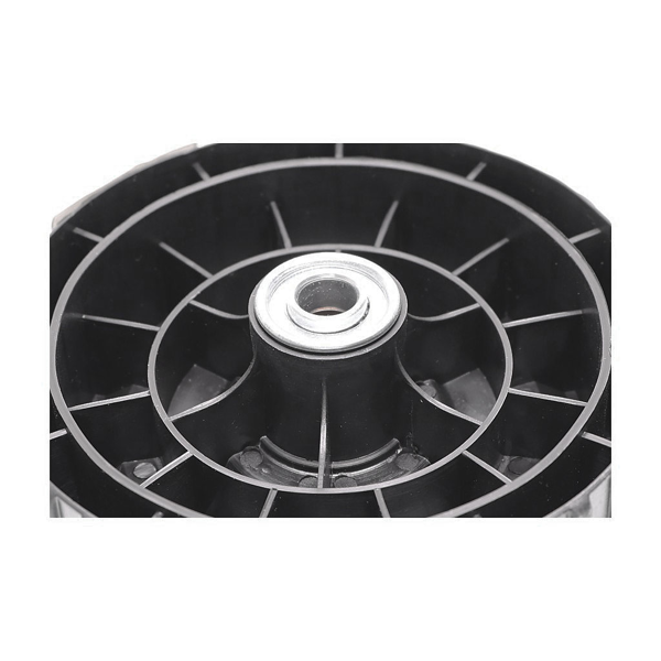 Uniwersalne kółko plastikowe z łożyskiem do kosiarek silnikowych i elektrycznych o średnicy 150 mm