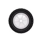 Uniwersalne koło plastikowe do kosiarek silnikowych i elektrycznych o średnicy 150 mm z gumową oponą