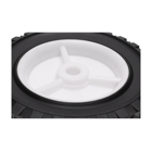 Uniwersalne koło plastikowe do kosiarek silnikowych i elektrycznych o średnicy 150 mm z gumową oponą