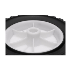 Uniwersalne koło plastikowe do kosiarek silnikowych i elektrycznych o średnicy 150 mm z gumową oponą