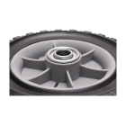 Uniwersalne koło plastikowe z łożyskiem do kosiarek silnikowych i elektrycznych o średnicy 150 mm z gumową oponą