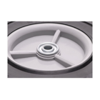 Uniwersalne koło plastikowe z łożyskiem do kosiarek silnikowych i elektrycznych o średnicy 200 mm z gumową oponą