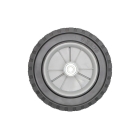 Uniwersalne koło plastikowe z łożyskiem do kosiarek silnikowych i elektrycznych o średnicy 200 mm z gumową oponą