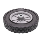 Uniwersalne koło plastikowe z łożyskiem do kosiarek silnikowych i elektrycznych o średnicy 200 mm z gumową oponą