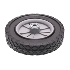 Uniwersalne koło plastikowe z łożyskiem do kosiarek silnikowych i elektrycznych o średnicy 200 mm z gumową oponą