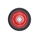 Uniwersalne koło stalowe z łożyskiem do kosiarek silnikowych i elektrycznych o średnicy 175 mm z gumową oponą