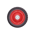 Uniwersalne koło stalowe z łożyskiem do kosiarek silnikowych i elektrycznych o średnicy 175 mm z gumową oponą
