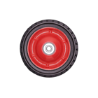 Uniwersalne koło stalowe z łożyskiem do kosiarek silnikowych i elektrycznych o średnicy 175 mm z gumową oponą