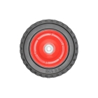 Uniwersalne koło stalowe z łożyskiem do kosiarek silnikowych i elektrycznych o średnicy 200 mm z gumową oponą