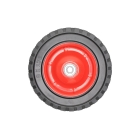 Uniwersalne koło stalowe z łożyskiem do kosiarek silnikowych i elektrycznych o średnicy 200 mm z gumową oponą