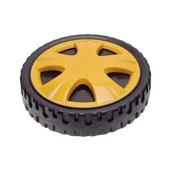 Uniwersalne plastikowe kółko z łożyskiem do kosiarek silnikowych i elektrycznych o średnicy 200 mm