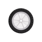Uniwersalne plastikowe koło do kosiarek silnikowych i elektrycznych o średnicy 175 mm z gumową oponą