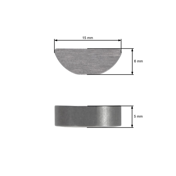 Uniwersalny klin do uchwytów noży kosiarki 15,35 x 6 x 4,8 mm