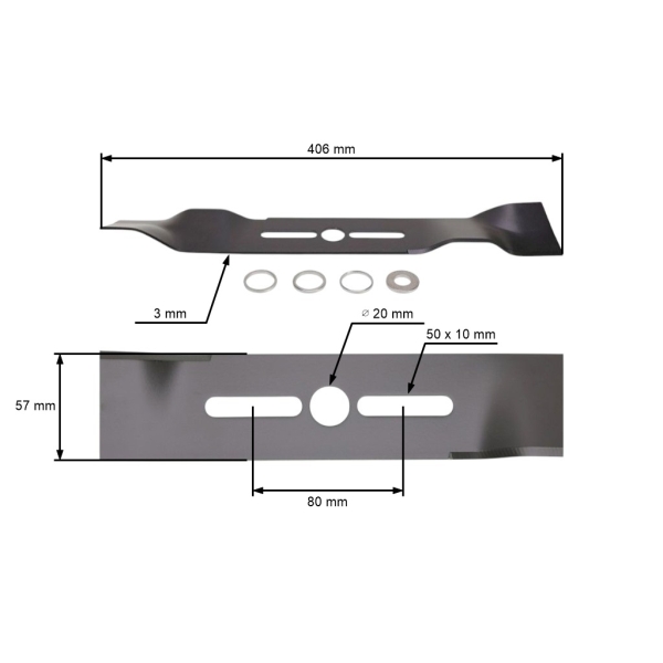 Uniwersalny nóż do mulczowania 40,6 cm (16") do kosiarek silnikowych