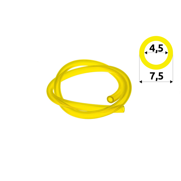 Wąż paliwowy HS PARTS 4,5 mm x 7,5 mm x 1,0 m