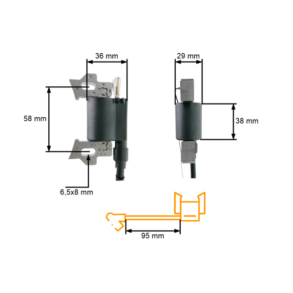 Zapłon do chińskich kosiarek silnikowych NGP NAC Victus Loncin i kosiarek z marketów hobbystycznych