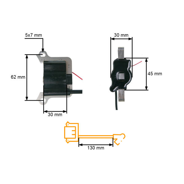 Zapłon do kos spalinowych chińskich oraz wykaszarek z marketów hobbystycznych o pojemności silnika 43cc 52cc
