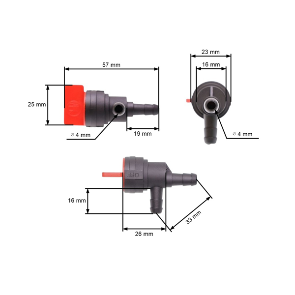 Zawór paliwa do silników Briggs & Stratton Tecumseh (OEM 494769 697944 698181 35857 32961)