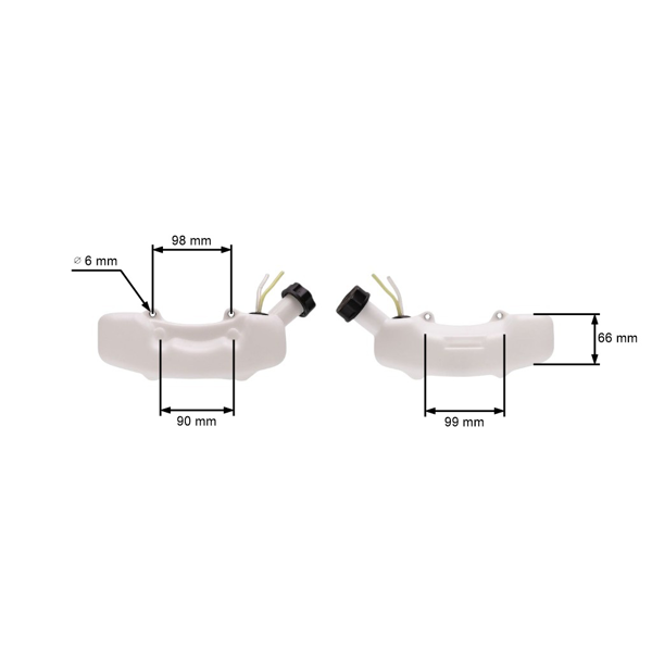 Zbiornik paliwa do kos spalinowych chińskich i kos spalinowych z marketów hobbystycznych o pojemności silnika 43cc 52cc