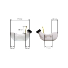 Zbiornik paliwa do kos spalinowych chińskich oraz wykaszarek z rynku hobbystycznego o pojemności silnika 26cc