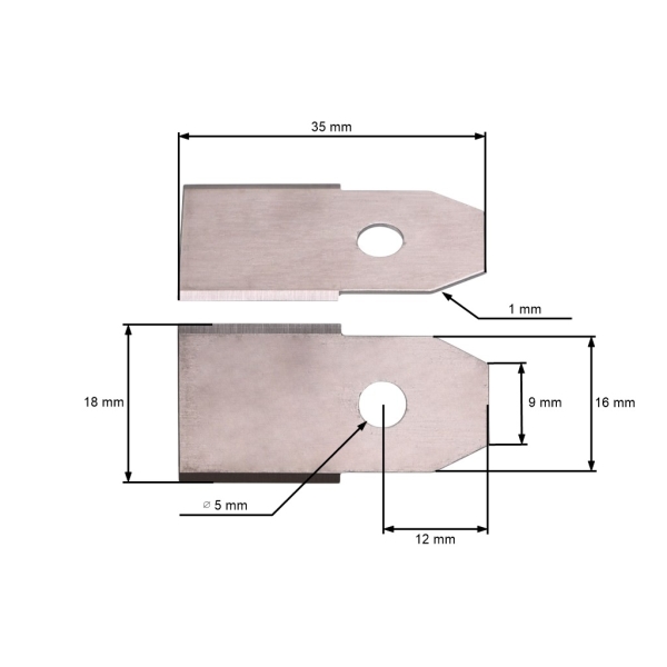 Zestaw 30 szt. noży tnących 3,5 cm (1,4") do kosiarek automatycznych Husqvarna McCulloch Flymo Gardena (OEM 577864603 535138702 535138703 577864401 577864402)