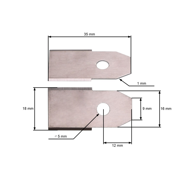 Zestaw 30 szt. noży tnących 3,5 cm (1,4") do kosiarek automatycznych Husqvarna McCulloch Flymo Gardena (OEM 577864603 535138702 535138703 577864401 577864402)